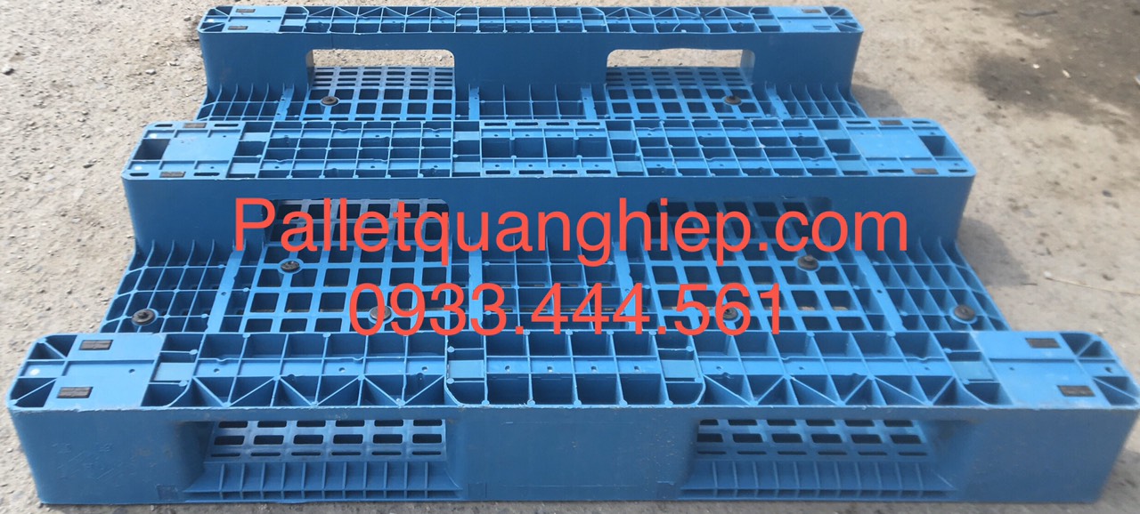 Pallet Quang Hiệp 1210X15( 1210 CAO 15 3 CHÂN LÕI SẮT)